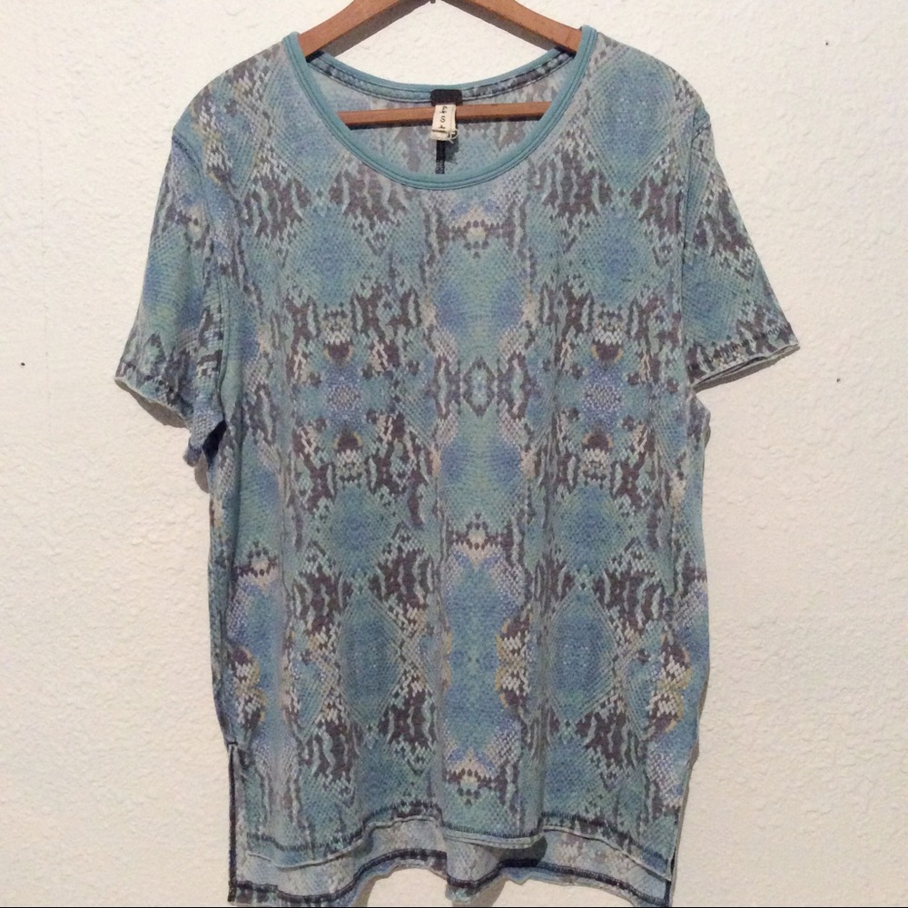 Free People snake print tee